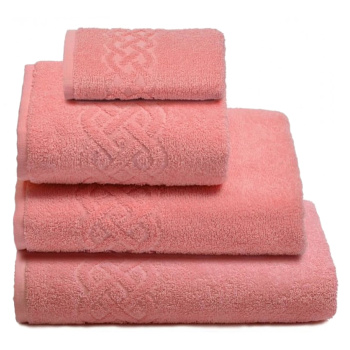 Полотенце махровое 70*130см Plait цв.458 персиковый ПЛ-3501-01933 *3/15