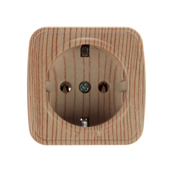 Розетка Дача ОП 1-мест. сосна сз А16 Народная SQ1824-0038