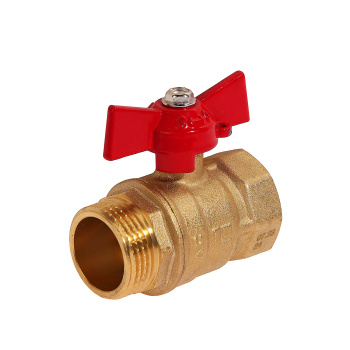 Кран шаровый 3/4" (Ø20) М/П бабочка STI 11Б27п1 (466) *1/100