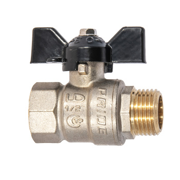 Кран шаровый 1/2" (Ø15) М/П ручка LD Pride 47.15. (аналогХЮ76) *1/17