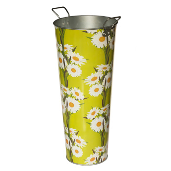 Кашпо-вазон металл. оцинкованное 9л выс.400мм с Декором (Лысьва) *1/5