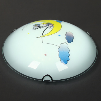 Светильник светодиодный стекло FX3059/12'' LED 12Вт (h=90, диам 300 ) 8кв.м. *1