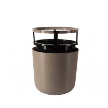 Кашпо пластм. "Лион"  9,5л d верха 250мм h230мм со вставкой Фраппе ЛИ25-90 *1 Кашпо пластм. "Лион"  9,5л d верха 250мм h230мм со вставкой Фраппе ЛИ25-90 *1
