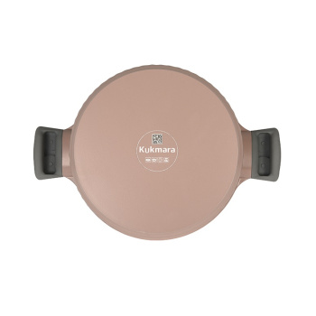 Кастрюля алюм. литая а/приг. "Kukmara" "Stella" Cappuccino 4,2л Стекл.кр. кск42а *1/3