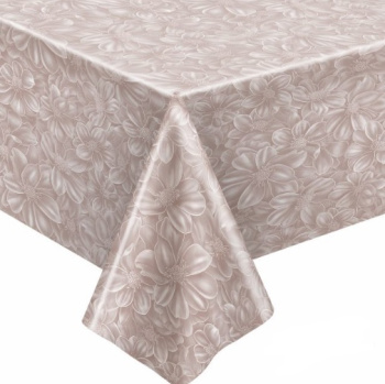 Клеёнка на нетканой основе "Мажор" "Цветы" бежев. шир.1,25м 645/14 "Колорит" *20