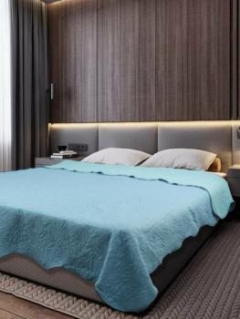 Покрывало микрофибра 160*200см бирюзовый WX Aquamarine 1620 Amore Mio Absolute *1
