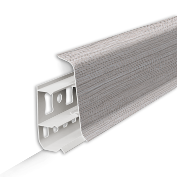 Плинтус напольный ИДЕАЛ Деконика,  253 Ясень серый 55ММ (2,2м) *20