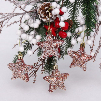 Набор украшений SHINE Starlight 6 см (4 шт.), copper