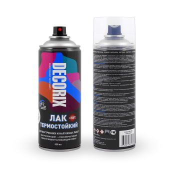Лак-аэрозоль DECORIX HH705, 520 мл, бесцветный, глянцевый ,термостойкий