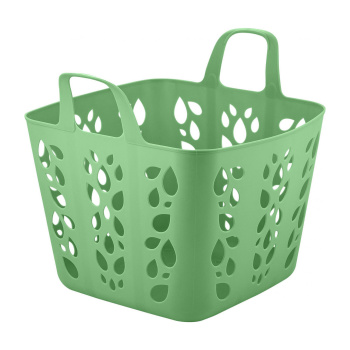 Корзина для хранения пластм. "Protect Me" 429х342х370мм Фисташк.пломбир LA169112050 "Lalababy" *1/5