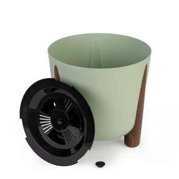 Кашпо пластм. "Жардин" 21л d верха 350мм h330мм с съем дрен.решеткой Оливковый М9144 *1/2 Кашпо пластм. "Жардин" 21л d верха 350мм h330мм с съем дрен.решеткой Оливковый М9144 *1/2