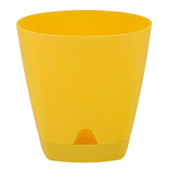 Кашпо пластм. "Amsterdam"  4,0л d верха 200мм h190мм прикор.полив Спелая груша ING6201СГ *1/6