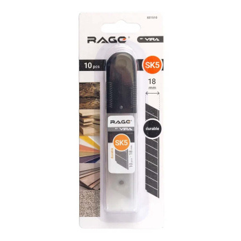 Лезвия для ножей сегмент. SK5 18 мм, 10 шт. RAGE by VIRA