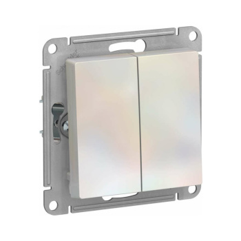 Механизм выключателя 2-кл. ATLAS DESIGN (сх.5) 10АХ жемчуг SchE ATN000451