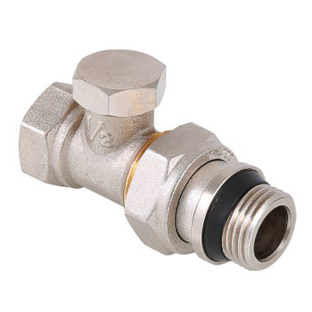 Клапан радиаторный запорный прямой 1/2"(Ø15) М/П (с доп. уплотнением) VALTEC VT.020.NR *1/12