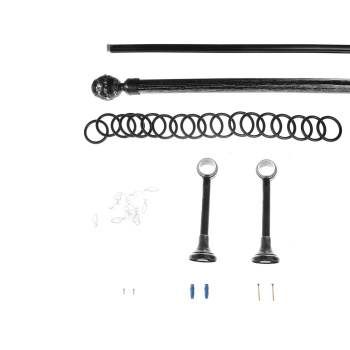 Карниз круглый d28мм Черненое серебро/патина + U-шина 3,0 Валанс Легранд *5