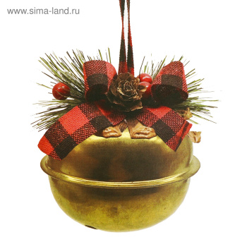 Набор для творчества - создай елочное украшение  "Бубенчик с бантиком"      4304335