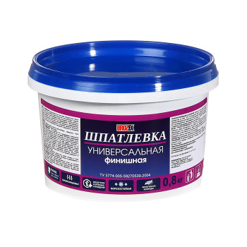 Шпатлевка финишная 0.8 кг BROZEX, универсальная