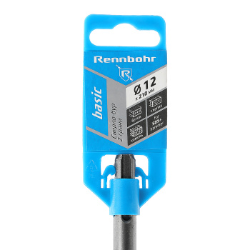 Бур по бетону 12*210мм SDS-plus 2 грани арт.691221 Rennbohr Basic *1/25/200 Бур по бетону 12*210мм SDS-plus 2 грани арт.691221 Rennbohr Basic *1/25/200
