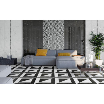 Керамогранит 1.44 м² Axima Orleans, 600x600x10 мм, черно-белый Керамогранит 1.44 м² Axima Orleans, 600x600x10 мм, черно-белый