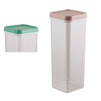 Банка для продуктов пластм. 2,2л 110х110х280мм Прозрачная арт.268 ("Полимербыт") *1/24