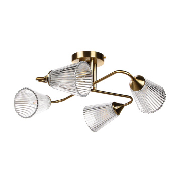 Светильник потолочный N6589/4 COP 4*40W E14 220V (d-550; h-225) S=16м2 VERNER LIGHTING *1