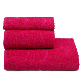 Полотенце махровое 50*90см Волна цв.1031 малиновый ПД-2601-02057/305 *5/60