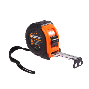 Рулетка 5м "УЛЬТРА" каучук с фиксатором магнитная (5Мх25мм) ЦИ *1/12/72